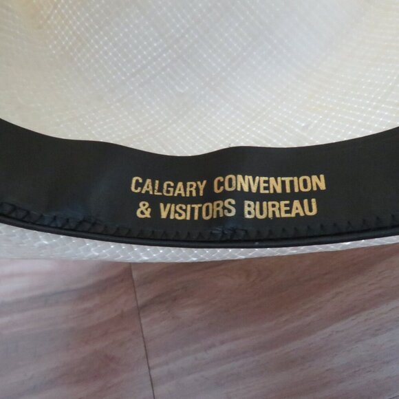 VINTAGE SMITHBILT HATS CALGARY Raffia Cowboy Hat Western Southwestern Rodeo - Picture 13 of 13